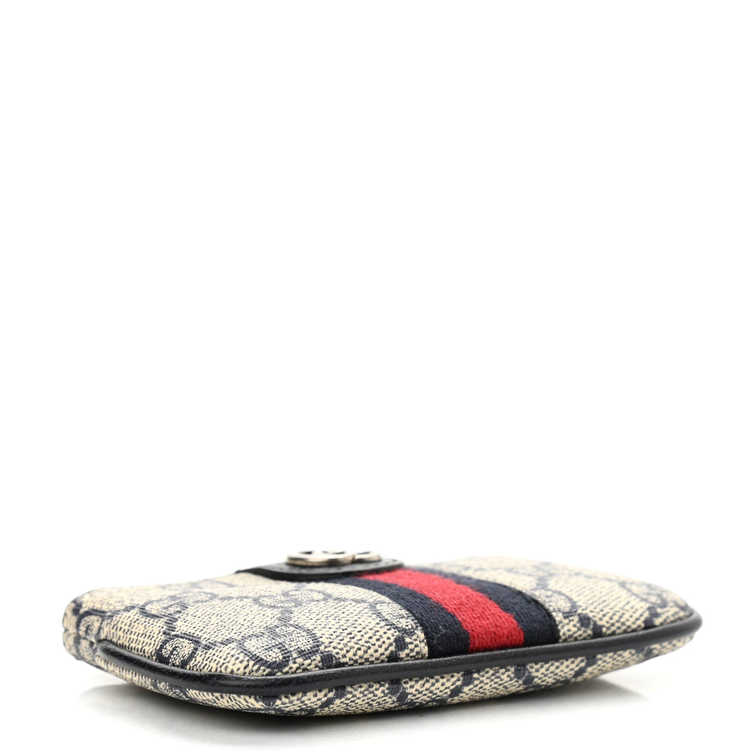 Gucci GG Supreme Monogram Web Ophidia Key Case Beige Blue 4 of 7