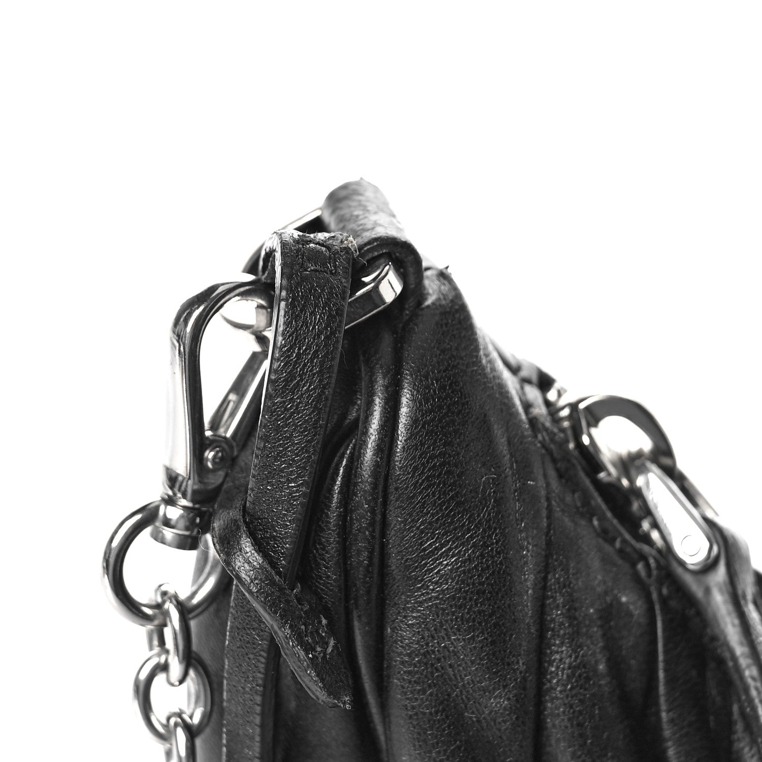 Prada Nappa Gaufre Re-Edition 2005 Shoulder Bag Black 10 of 11