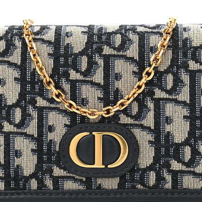 Christian Dior Oblique Nano 30 Montaigne Pouch Blue 7 of 10