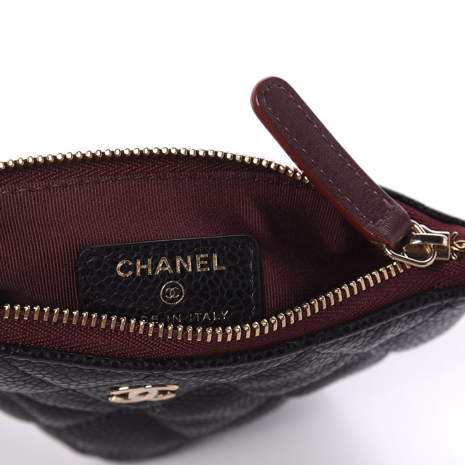 Chanel Caviar Quilted Small Cosmetic Case Black 8 of 11