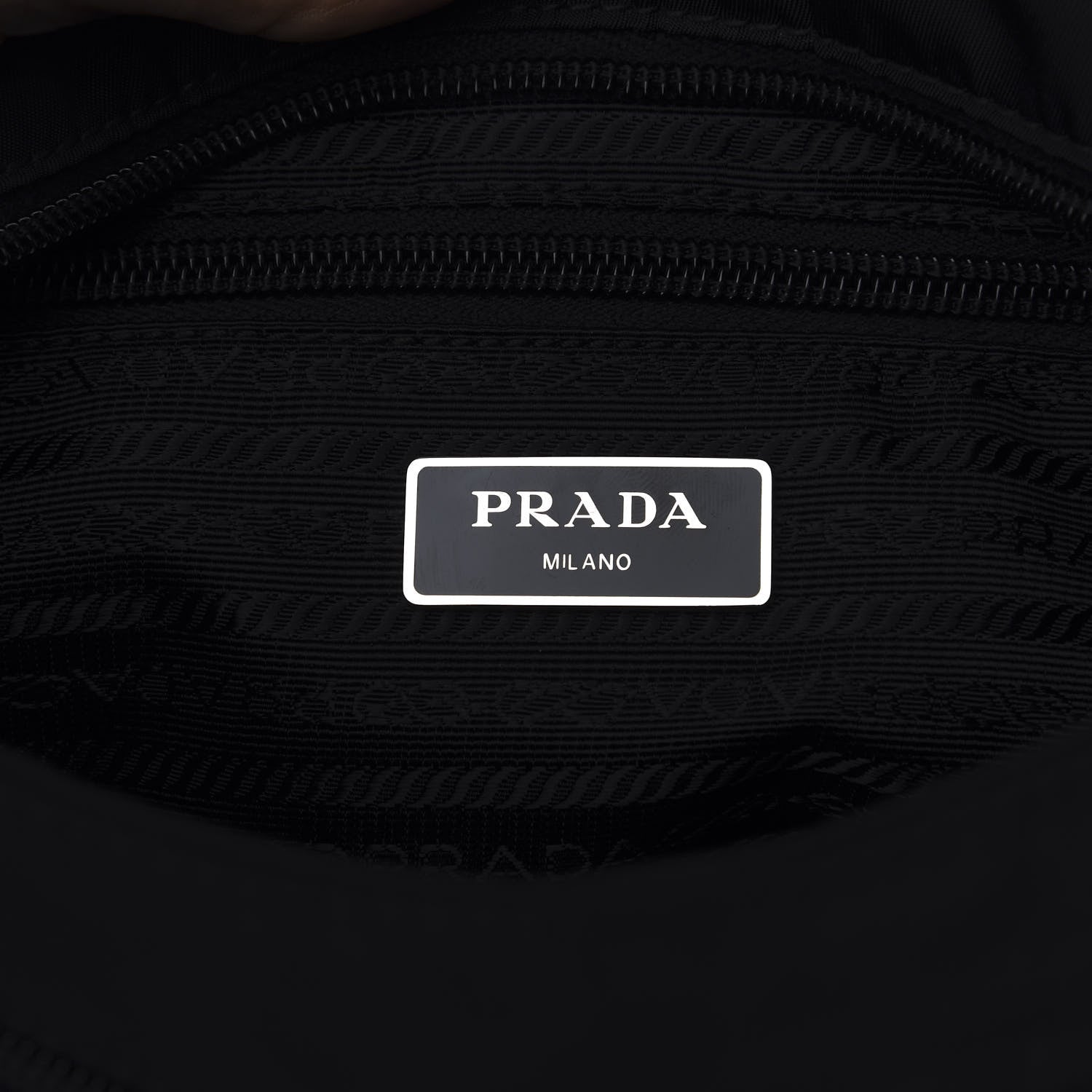 Prada Nylon Vela Flat Messenger Bag Black 7 of 8