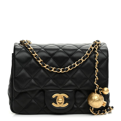 Chanel Lambskin Quilted Mini Pearl Crush Flap Black 1 of 9