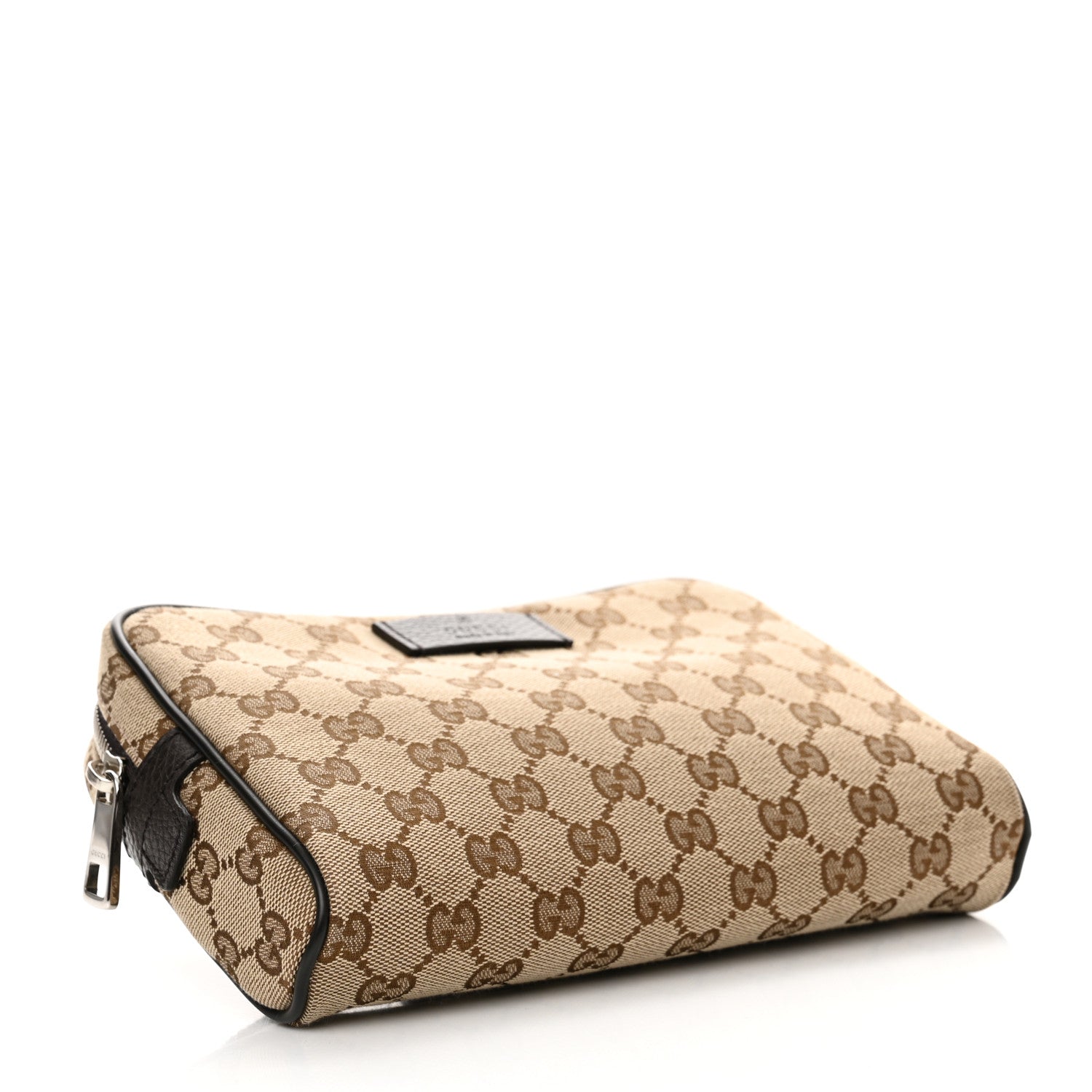 Gucci Monogram Dollar Calfskin Belt Bag Beige Ebony Testa di Moro Marrone Scuro 4 of 11