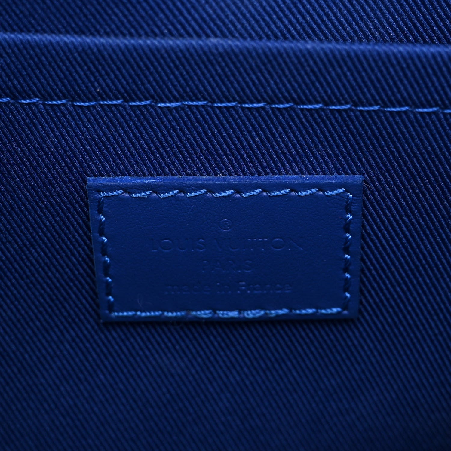 Louis Vuitton Taurillon Monogram S Lock Messenger Blue 6 of 9
