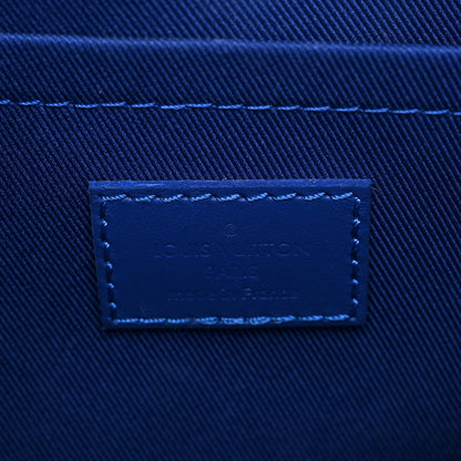 Louis Vuitton Taurillon Monogram S Lock Messenger Blue 6 of 9