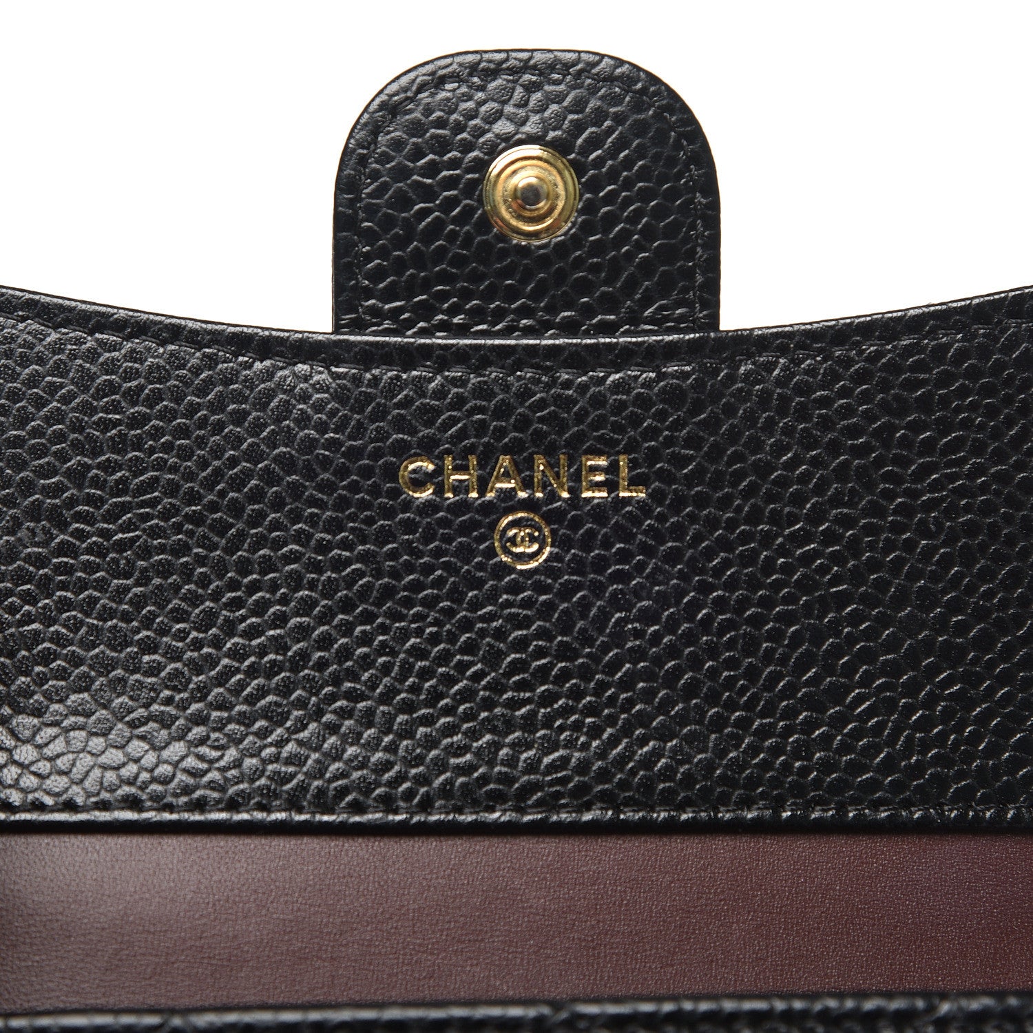 Chanel Caviar Quilted Compact Flap Wallet Black 6 of 8