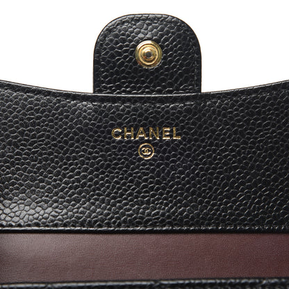 Chanel Caviar Quilted Compact Flap Wallet Black 6 of 8