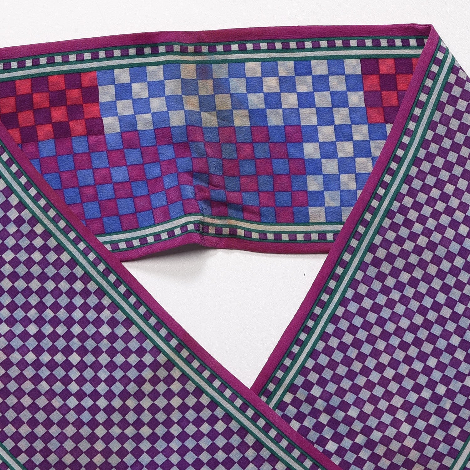 Louis Vuitton Silk Damier Aquarelle Bandeau Purple 8 of 8