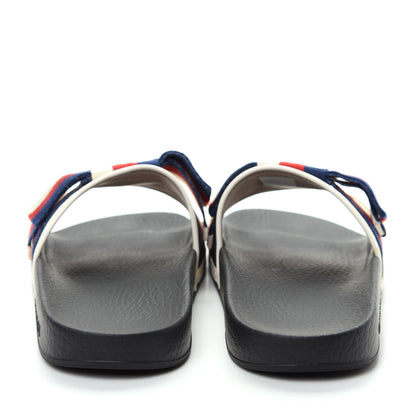 Gucci Satin Web Sylvie Bow Slide Sandals 39 White 7 of 11