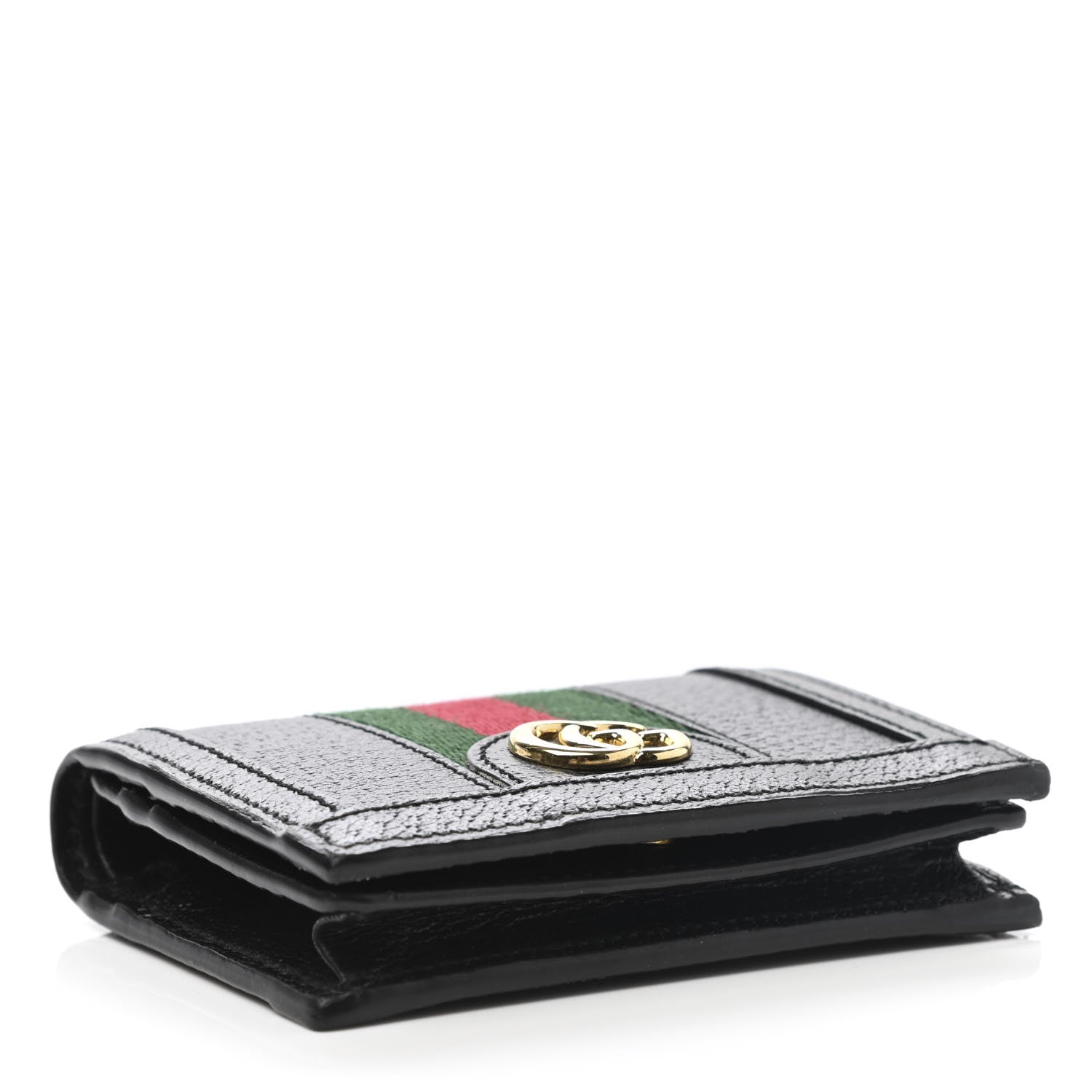 Gucci Calfskin Web Ophidia Card Case Black 4 of 8