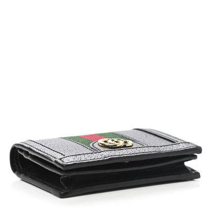 Gucci Calfskin Web Ophidia Card Case Black 4 of 8