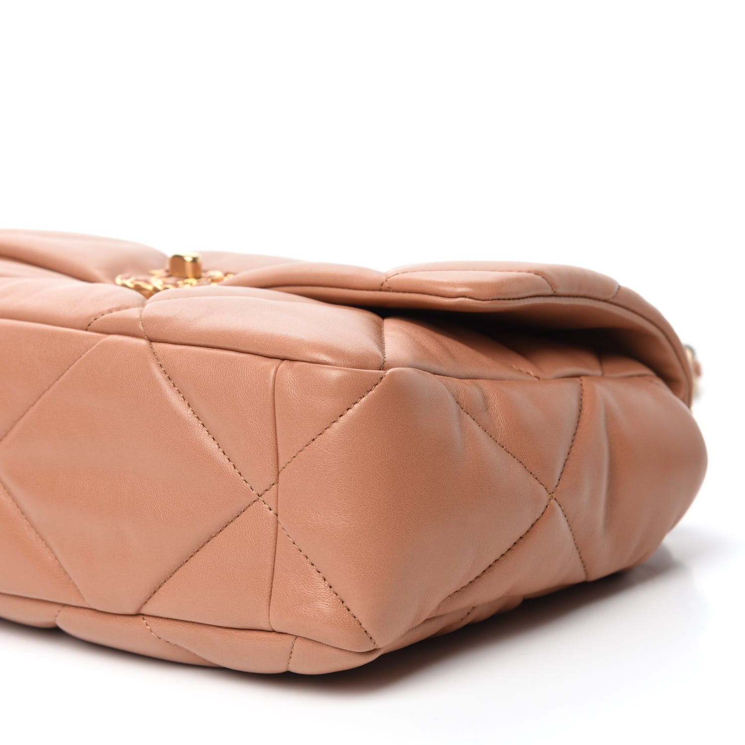 Chanel Lambskin Quilted Large Chanel 19 Flap Brown 7 of 10