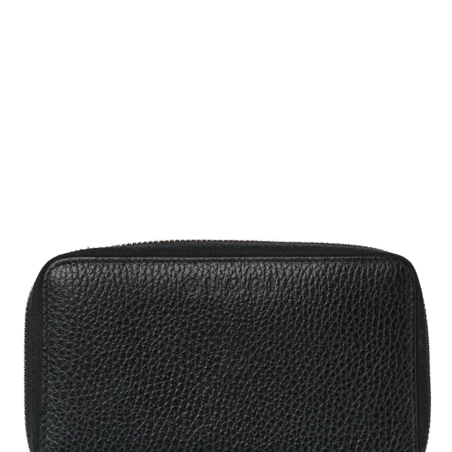 Gucci Pebbled Calfskin Zip Around Wallet Black 15 of 15