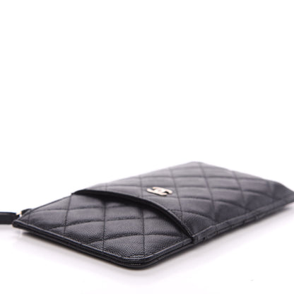 Chanel Caviar Quilted Classic Flat Wallet Pouch Black 6 of 11