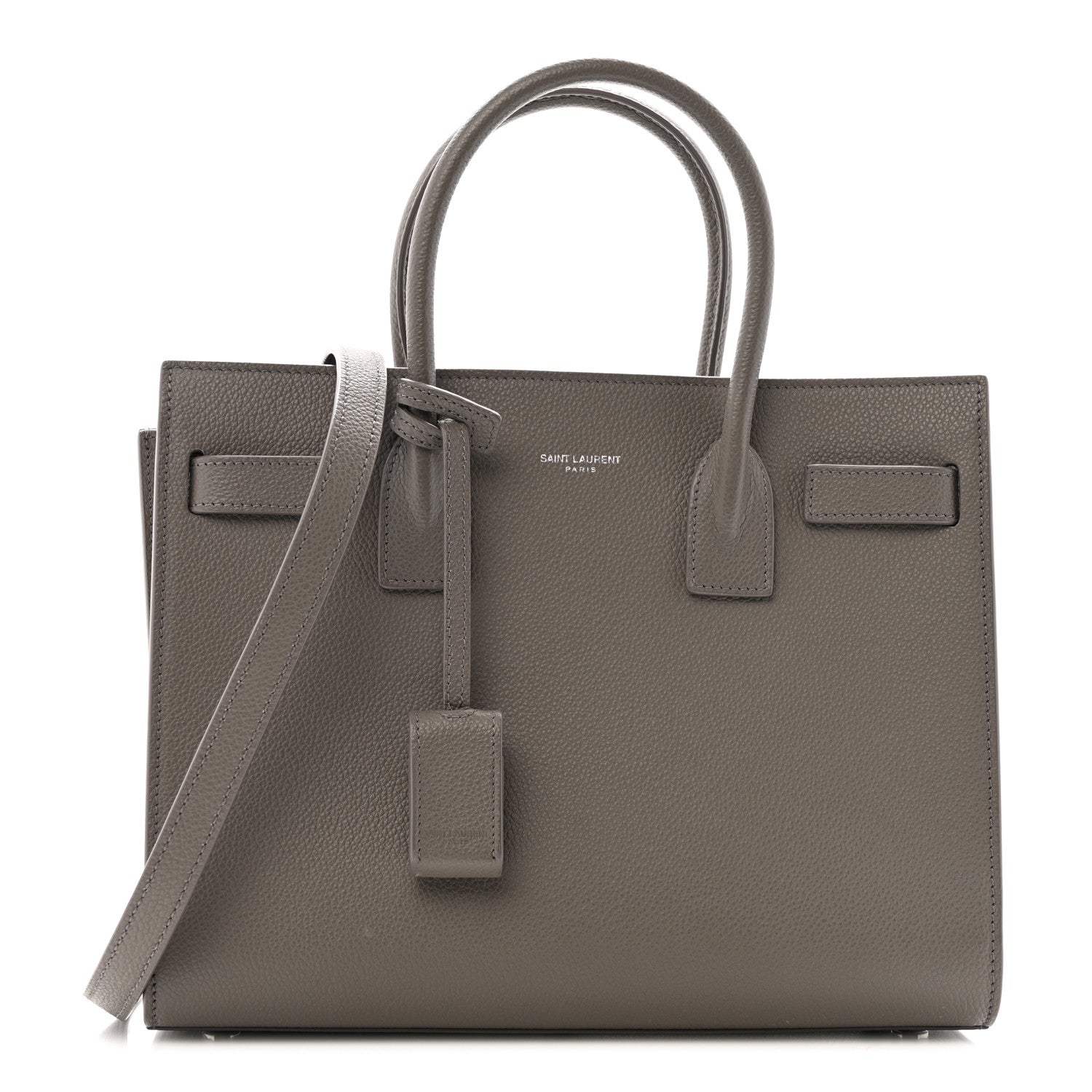 Saint Laurent Grained Calfskin Baby Sac De Jour Fog 1 of 13