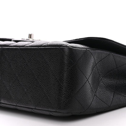 Chanel Caviar Quilted Jumbo Single Flap Black 10 of 10