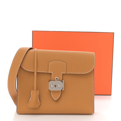 Hermes Togo Sac A Depeches 21 Messenger Bag Naturel Sable 11 of 11