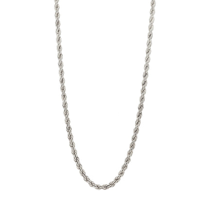 Tiffany Sterling Silver Rope Chain Necklace 1 of 5