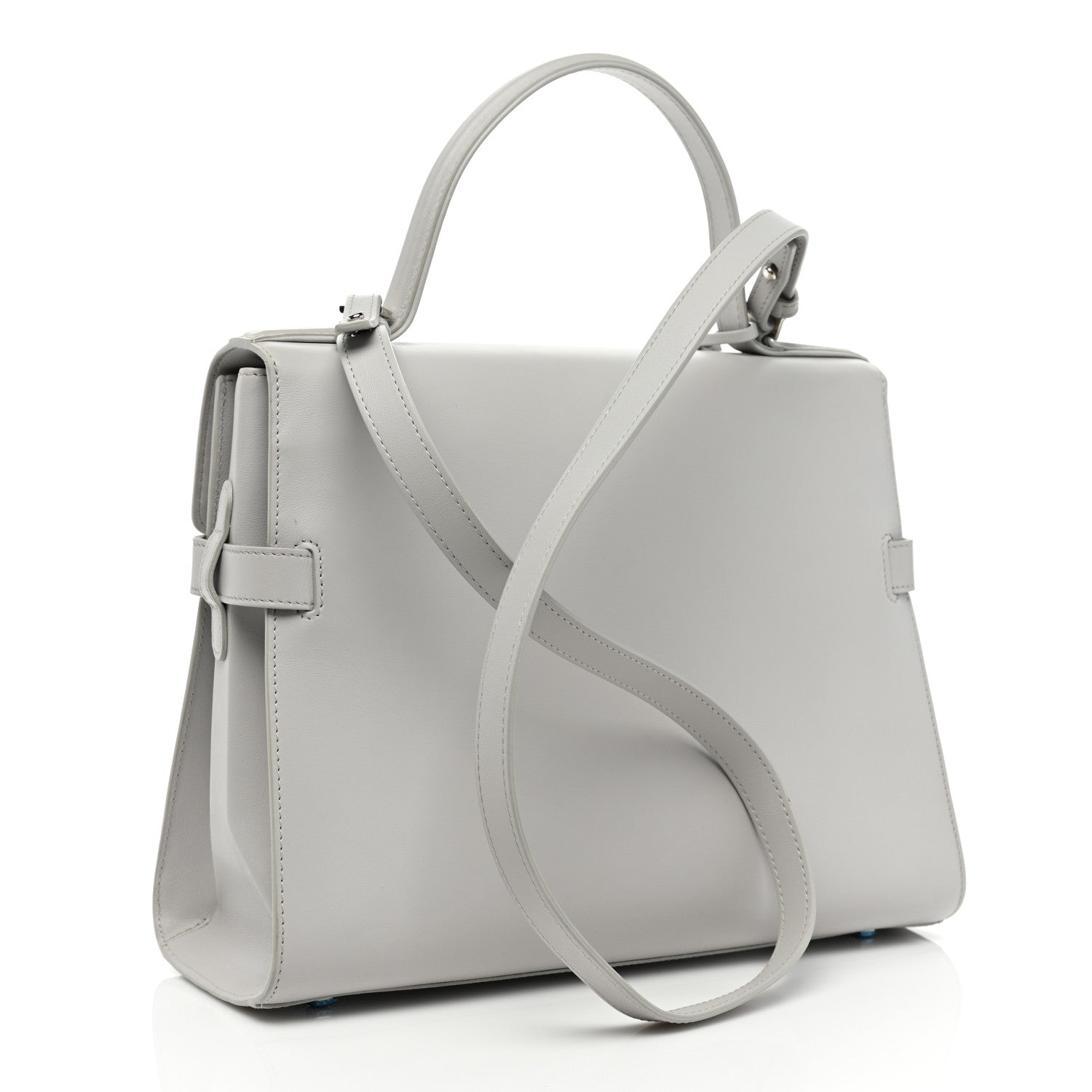 Delvaux Calfskin GM Tempete Satchel Grey 2 of 9