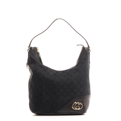 Gucci Monogram New Britt Shoulder Bag Black 1 of 8