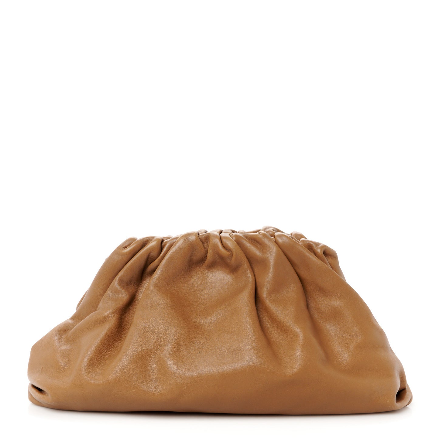 Smooth Butter Calf The Pouch Oversized Clutch Teak