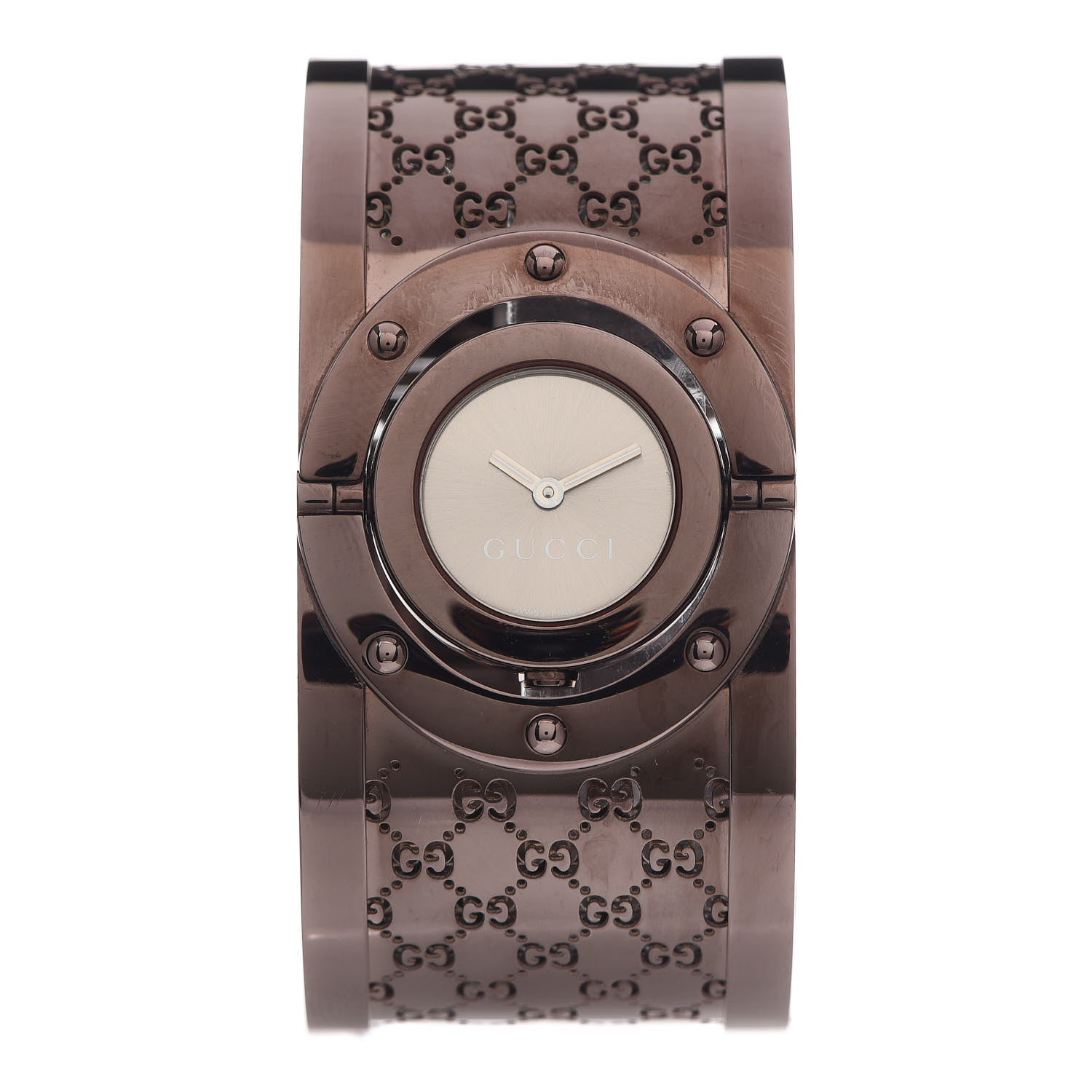 Gucci Stainless Steel 33mm Twirl Quartz Watch Bronze 1 of 6