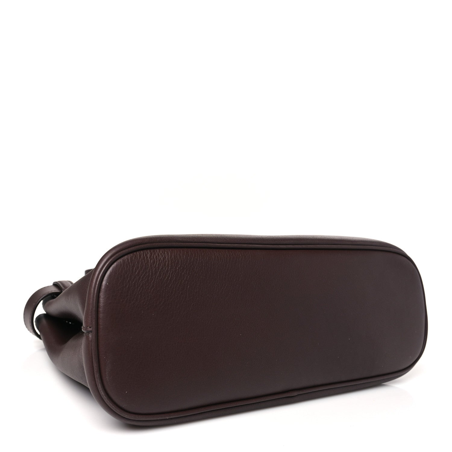 Prada Soft Grained Calfskin Vitello Daino Small Buckle Bag Brown 4 of 9