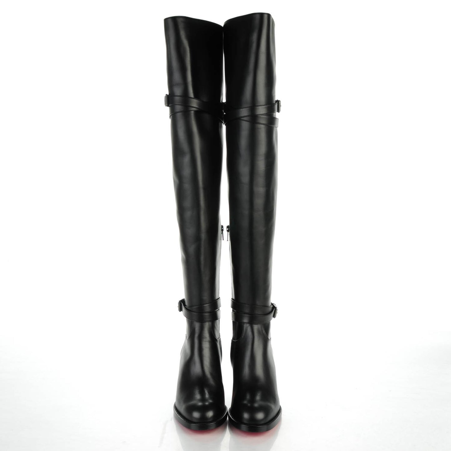 Calfskin Karialta 70 Over The Knee Boots 39.5 Black