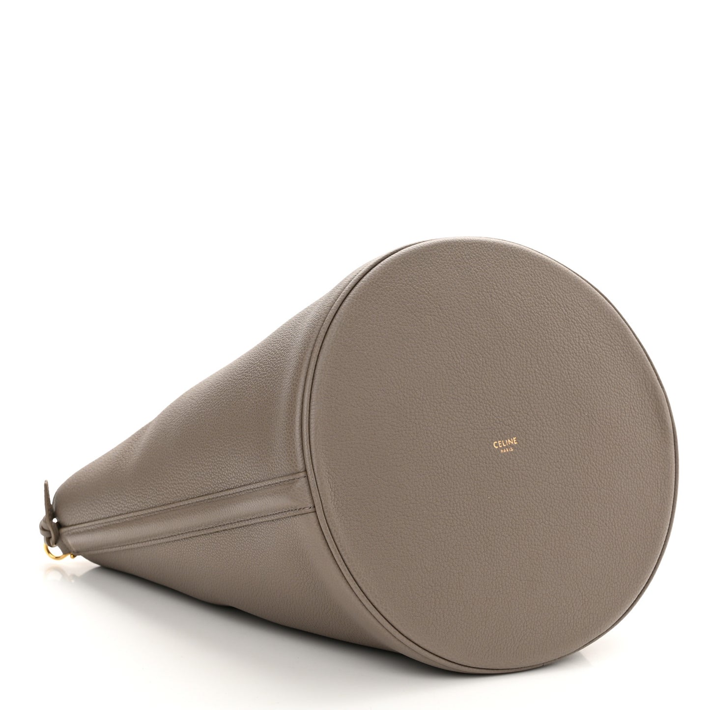 Supple Grained Calfskin Bucket 16 Bag Pebble