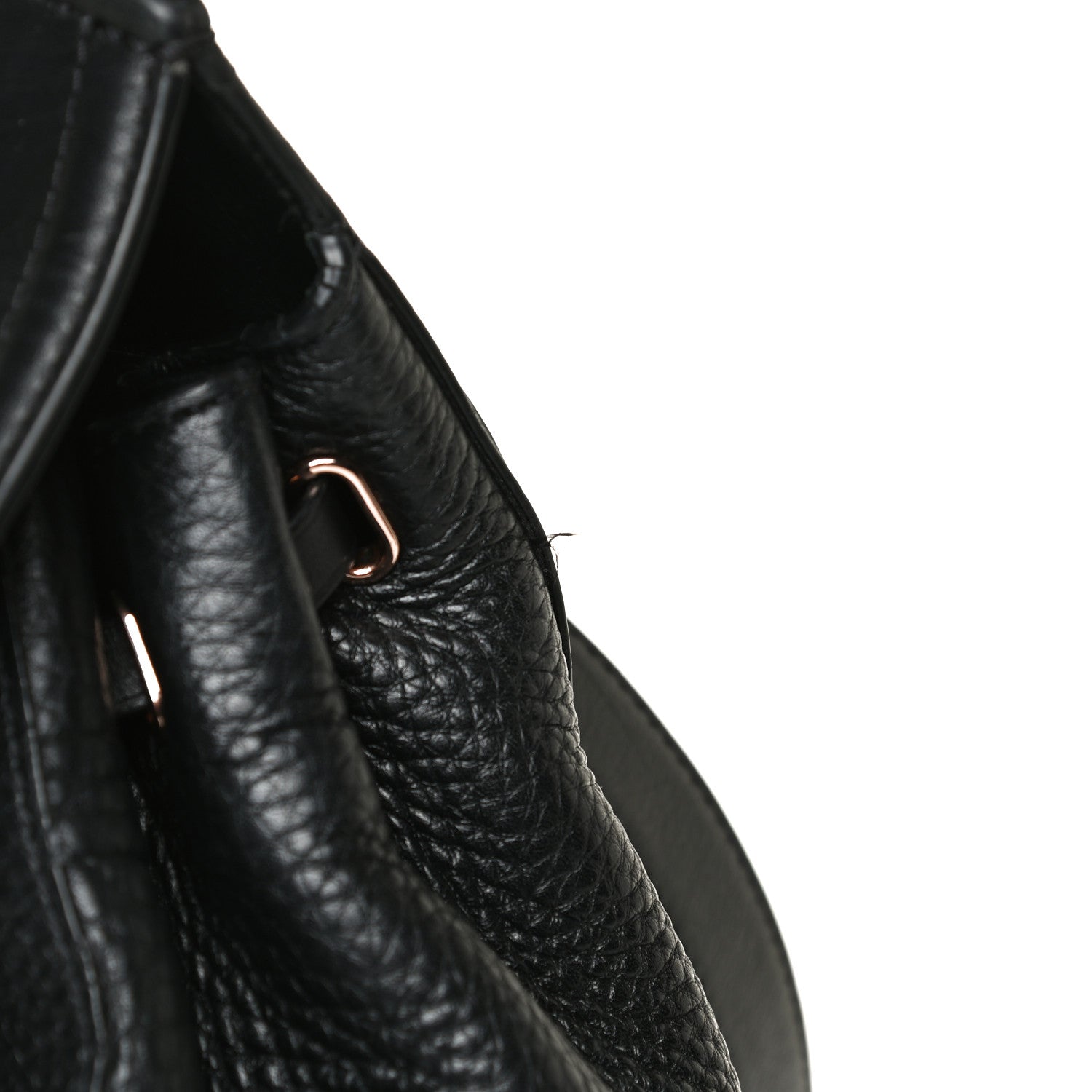 Alexander Wang Pebbled Calfskin Prisma Skeletal Backpack Black Rose Gold Hardware 13 of 13