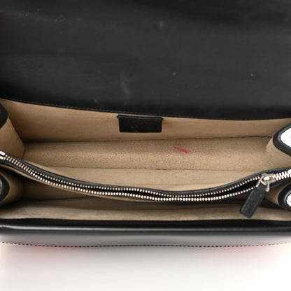 Gucci Calfskin Floral Embroidered Studded Small Dionysus Shoulder Bag Black 5 of 20