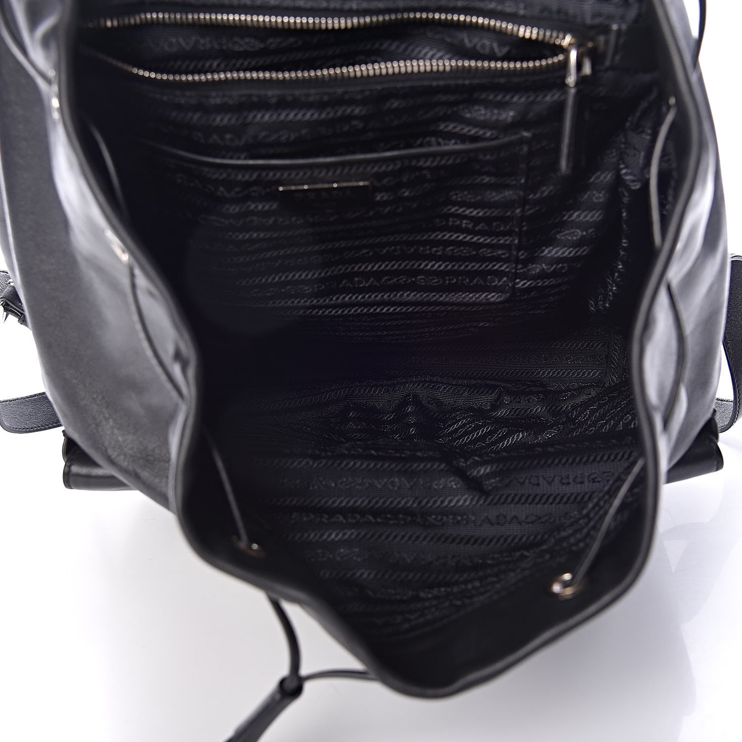 Prada Calfskin Backpack Black 5 of 15