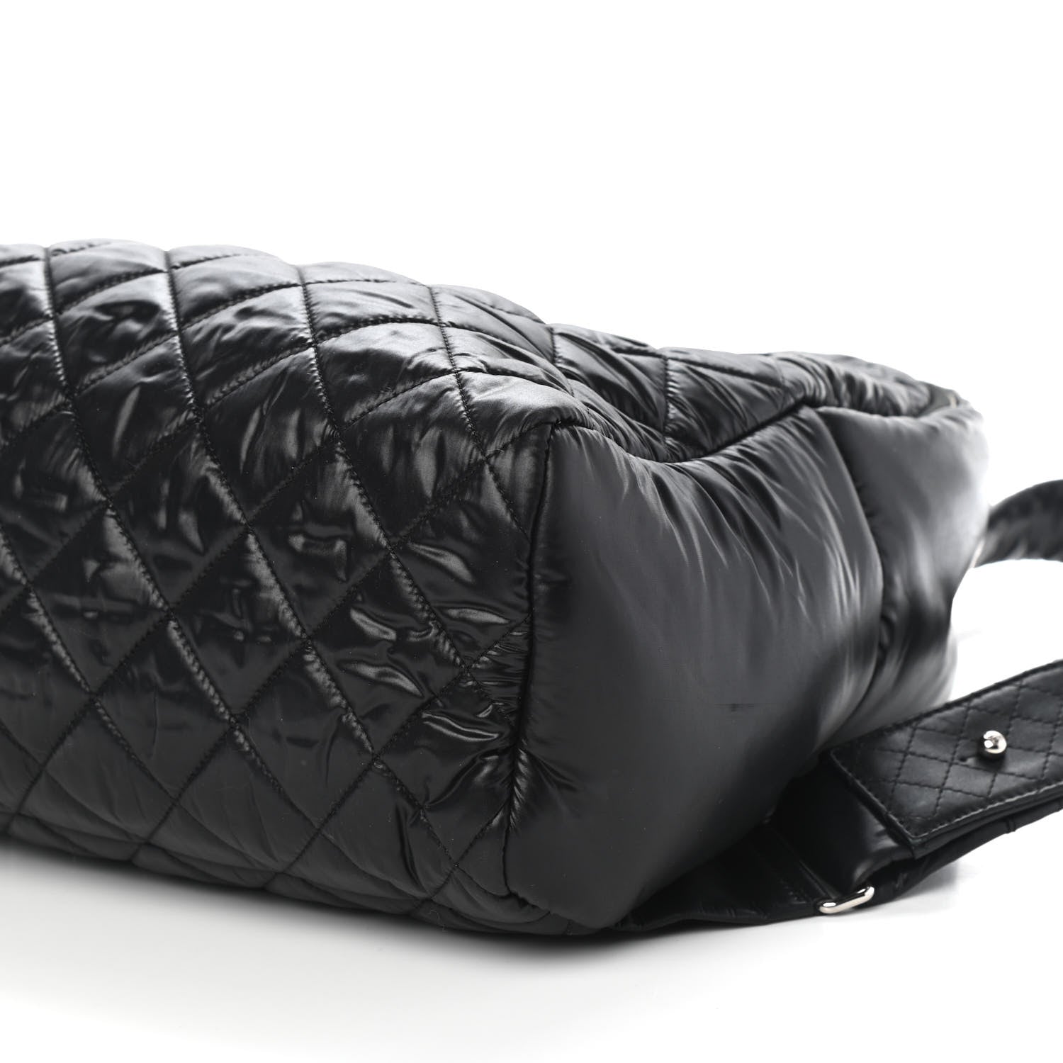 Chanel Nylon Quilted Coco Cocoon Backpack Black 8 of 9