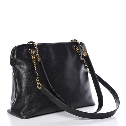 Chanel Caviar Flap Shoulder Bag Black 3 of 17