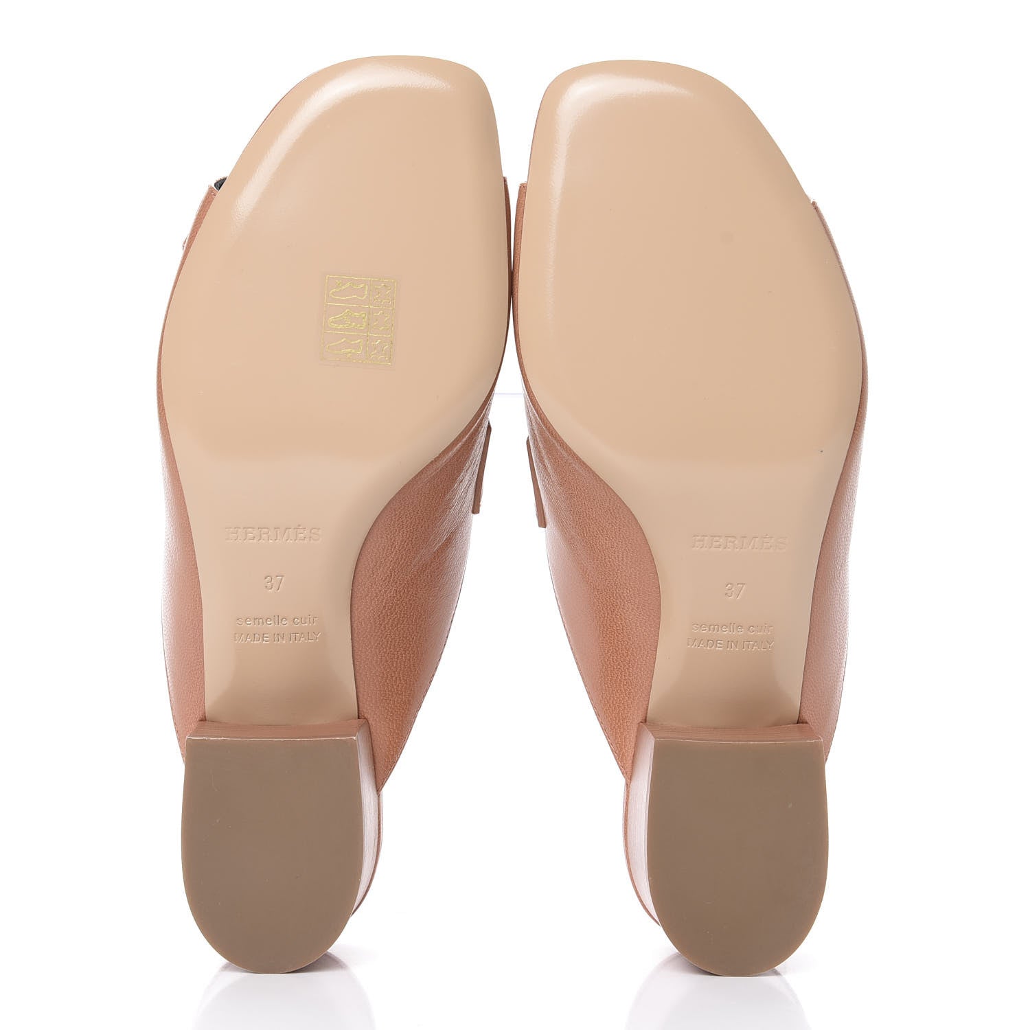 Hermes Goatskin Alma Sandals 37 Rose Bubinga 5 of 10