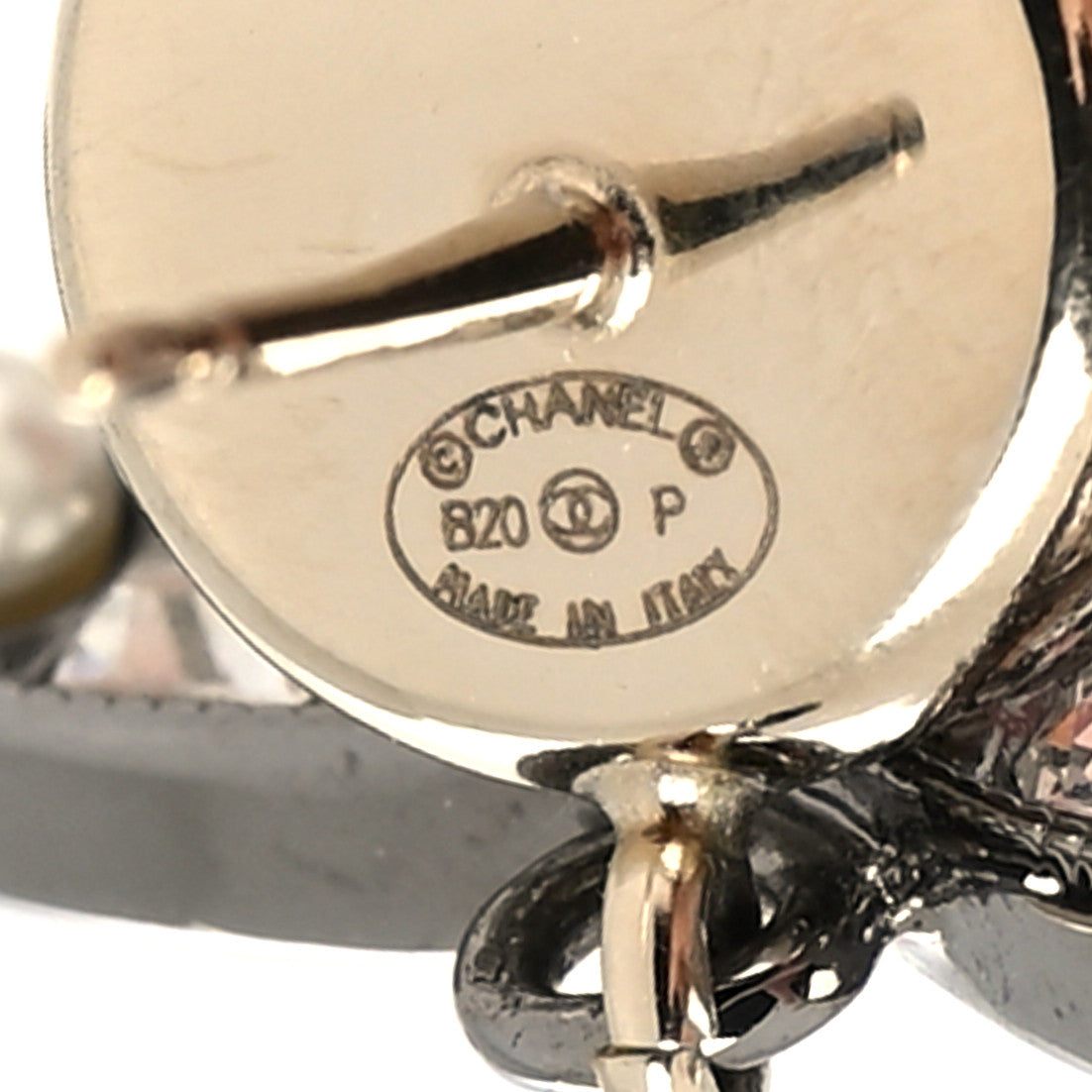 Chanel Crystal Baguette Pearl Bright Young Things CC Drop Earrings Silver 4 of 4