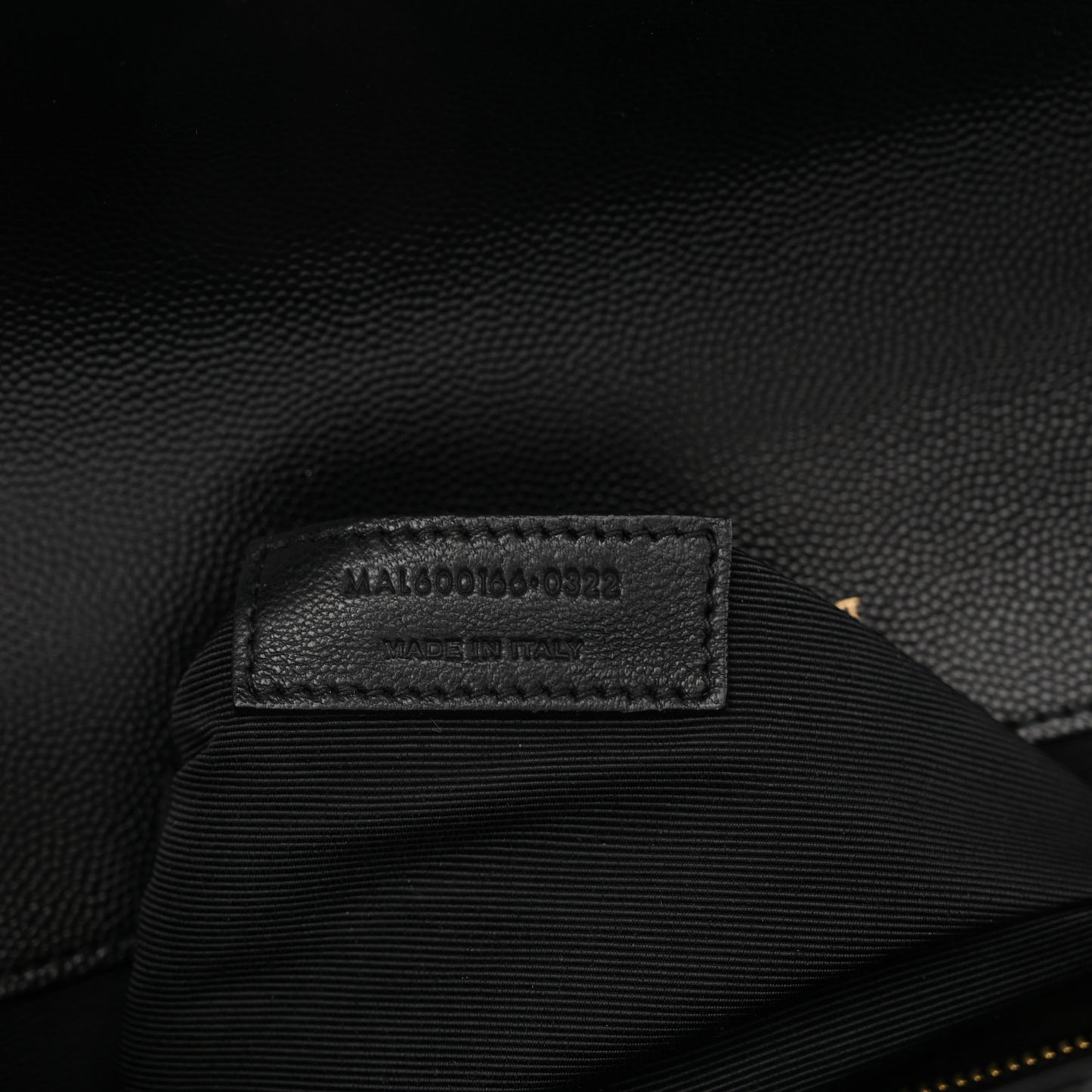 Grain De Poudre Textured Mixed Matelasse Large Triquilt Monogram Satchel Black