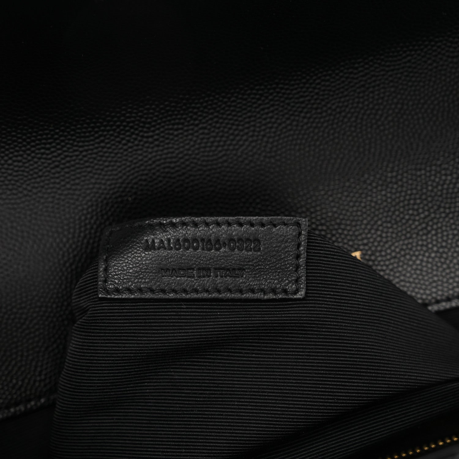 Saint Laurent Grain De Poudre Textured Mixed Matelasse Large Triquilt Monogram Satchel Black 8 of 11