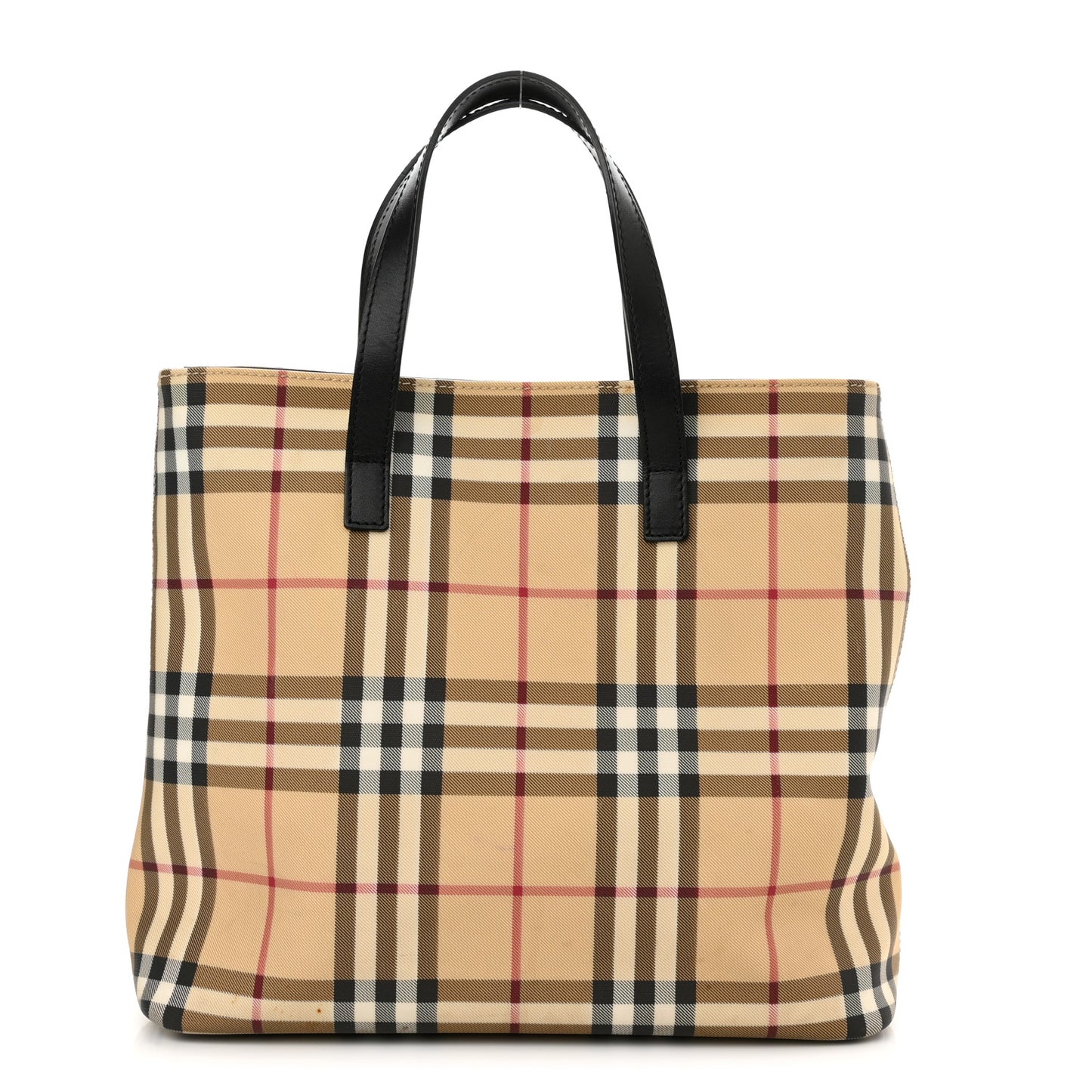House Check Medium Tote Black