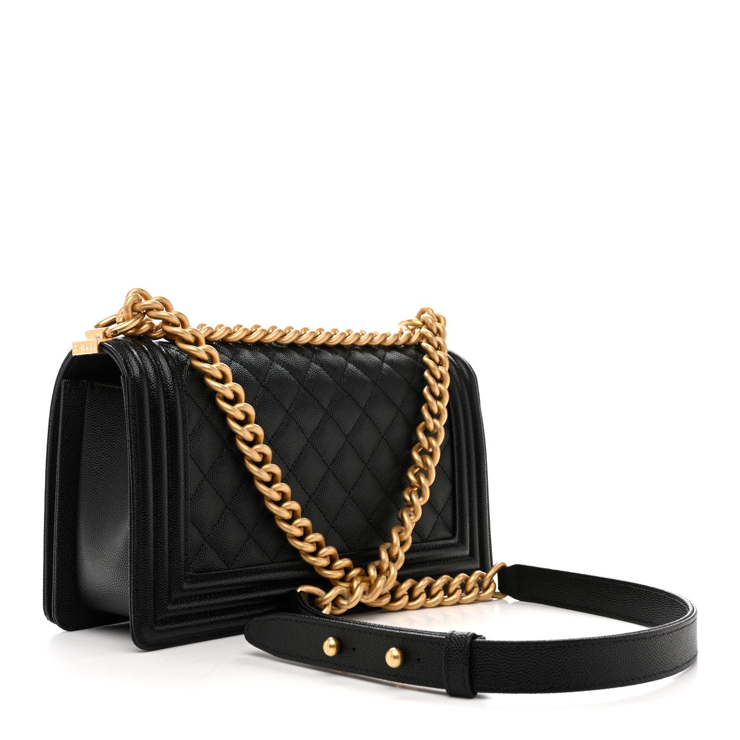 Chanel Caviar Quilted Medium Boy Flap Black 3 of 12