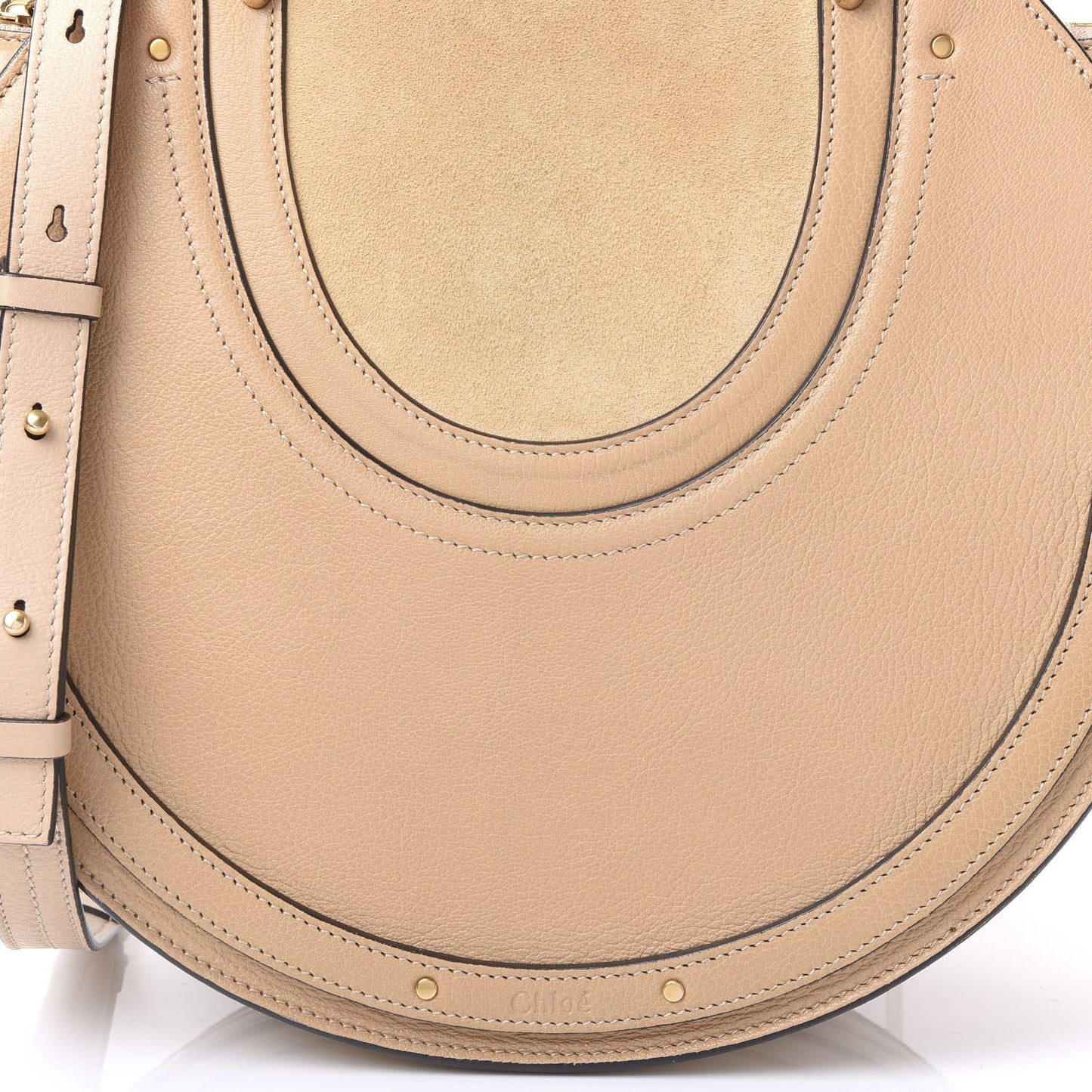 Goatskin Suede Medium Pixie Bag Pearl Beige
