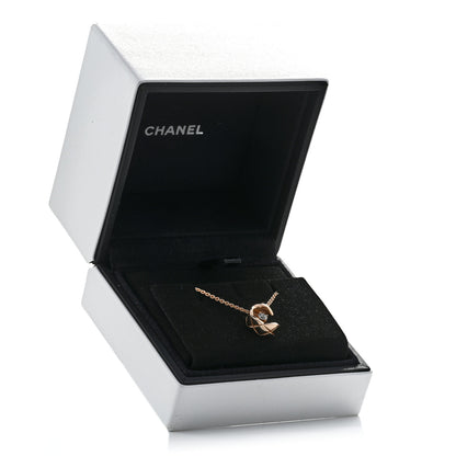 Chanel 18K Beige Gold Diamond Coco Crush C Necklace 6 of 6