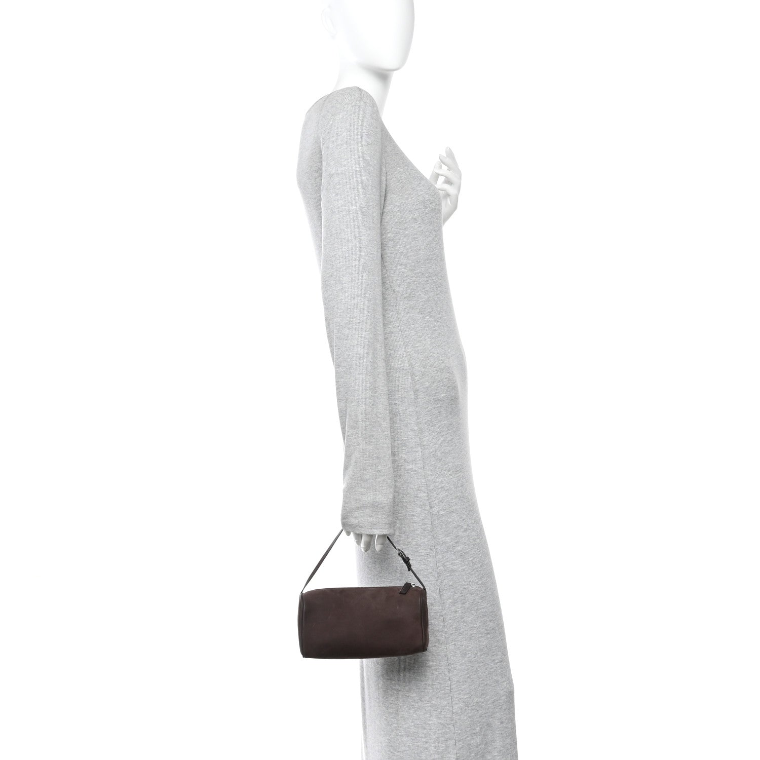 The Row Suede 90's Bag Dark Aniline 2 of 12