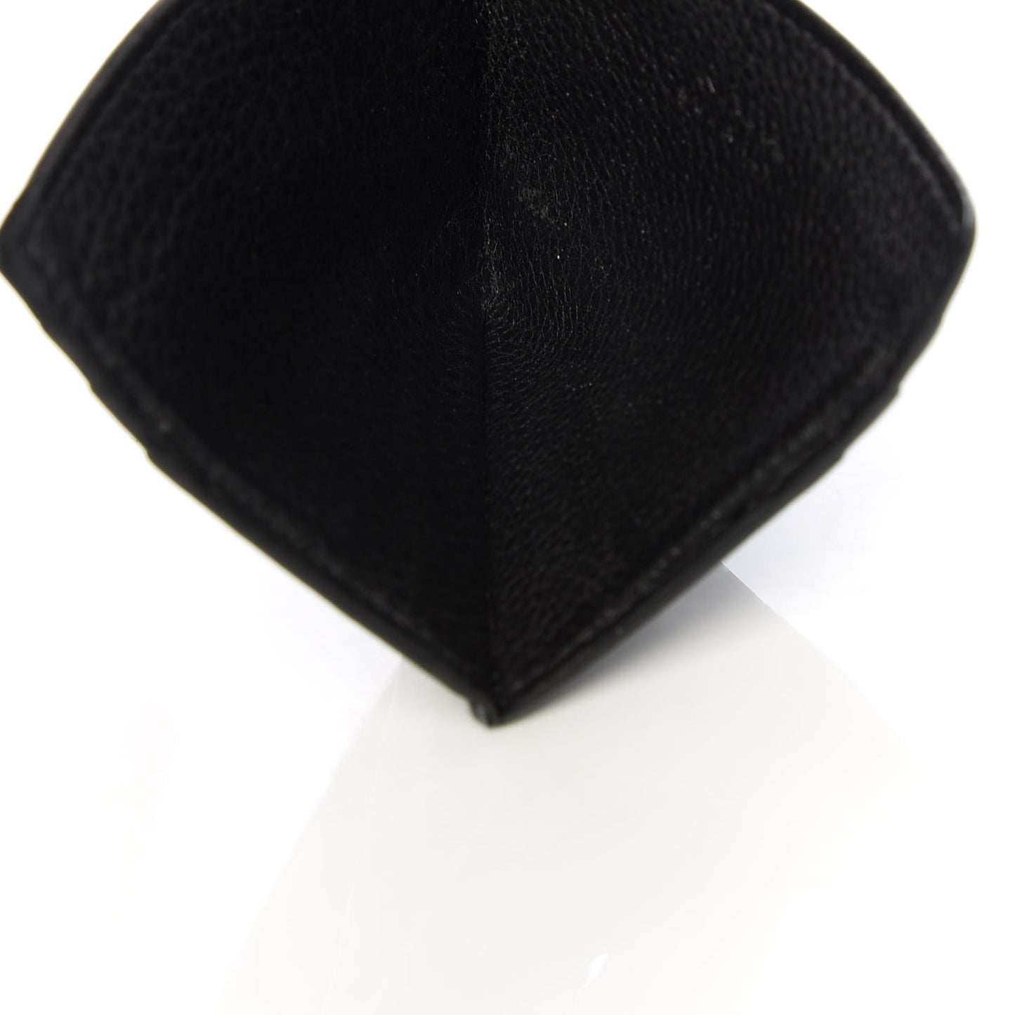 Vitello Grain Card Holder Black