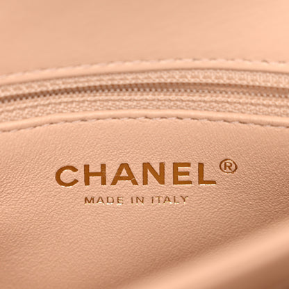 Chanel Lambskin Quilted Small Trendy CC Dual Handle Flap Bag Beige 17 of 28
