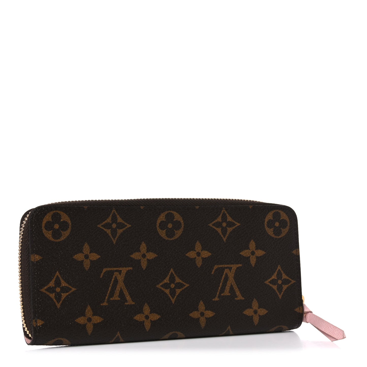 Monogram Clemence Wallet Rose Ballerine