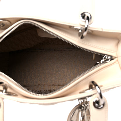 Christian Dior Lambskin Cannage Medium Lady Dior Light Beige 5 of 13
