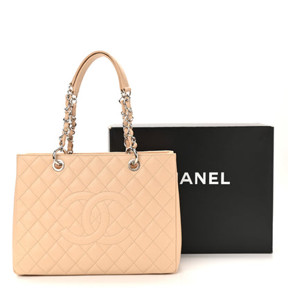Chanel Caviar Quilted Grand Shopping Tote GST Beige Clair 11 of 11