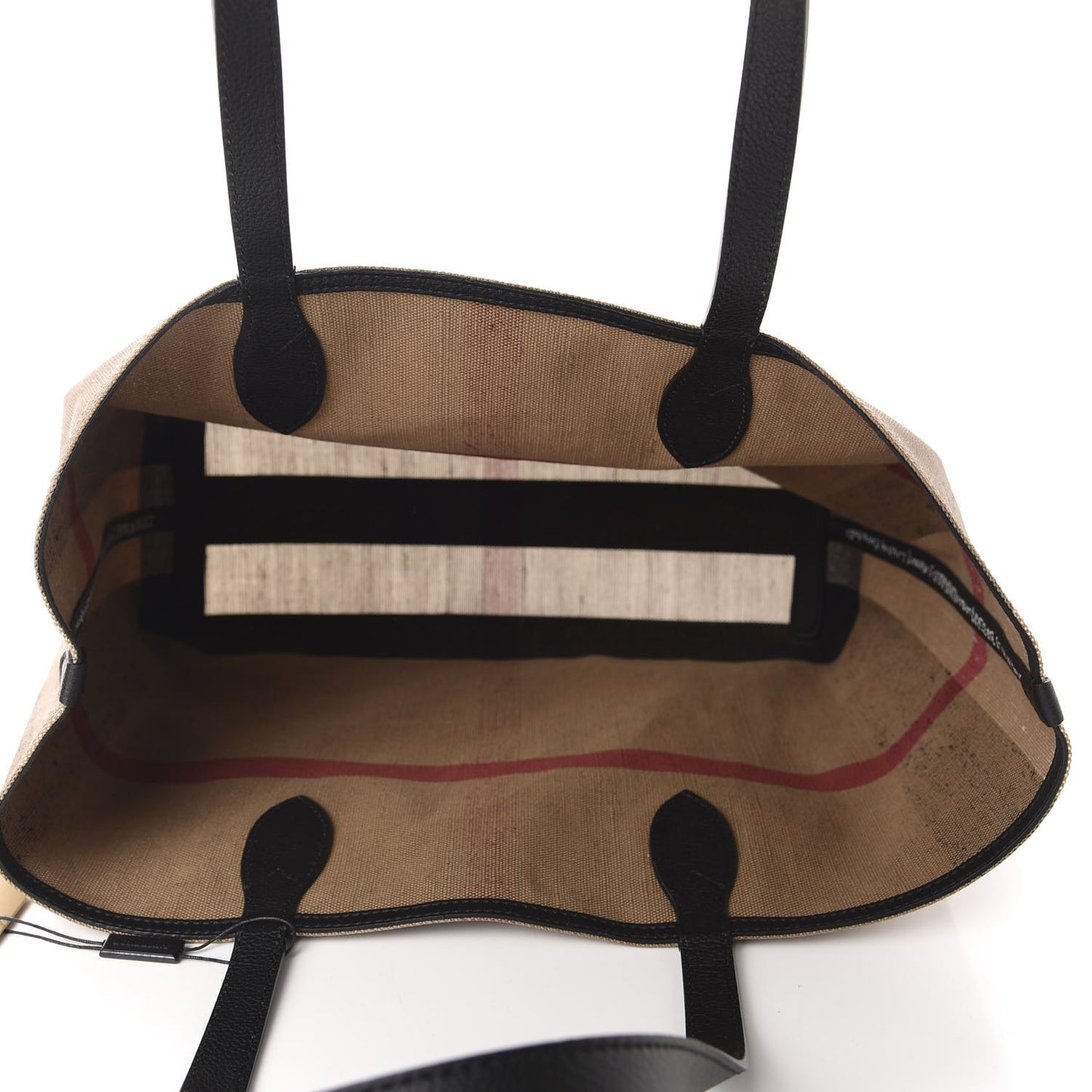 Coated Canvas Mega Check Medium Doodle Tote Black