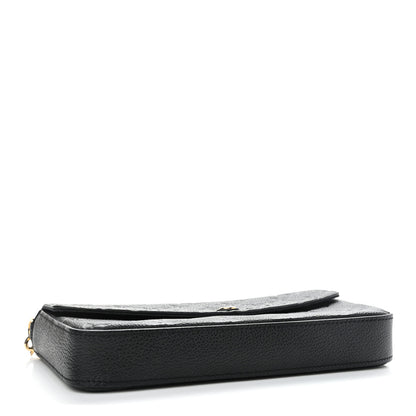 Louis Vuitton Empreinte Pochette Felicie Chain Wallet Black 5 of 11